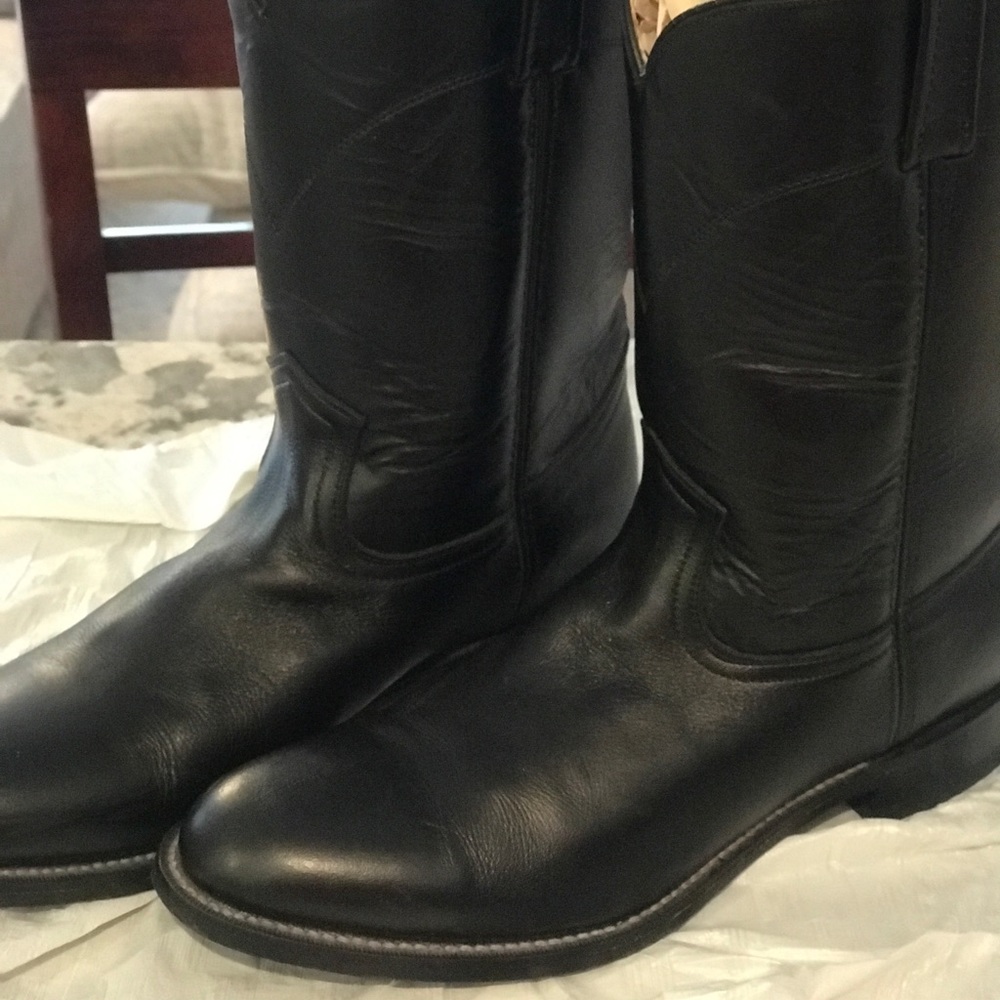 Sedona black classic cowboy boot size 9.5